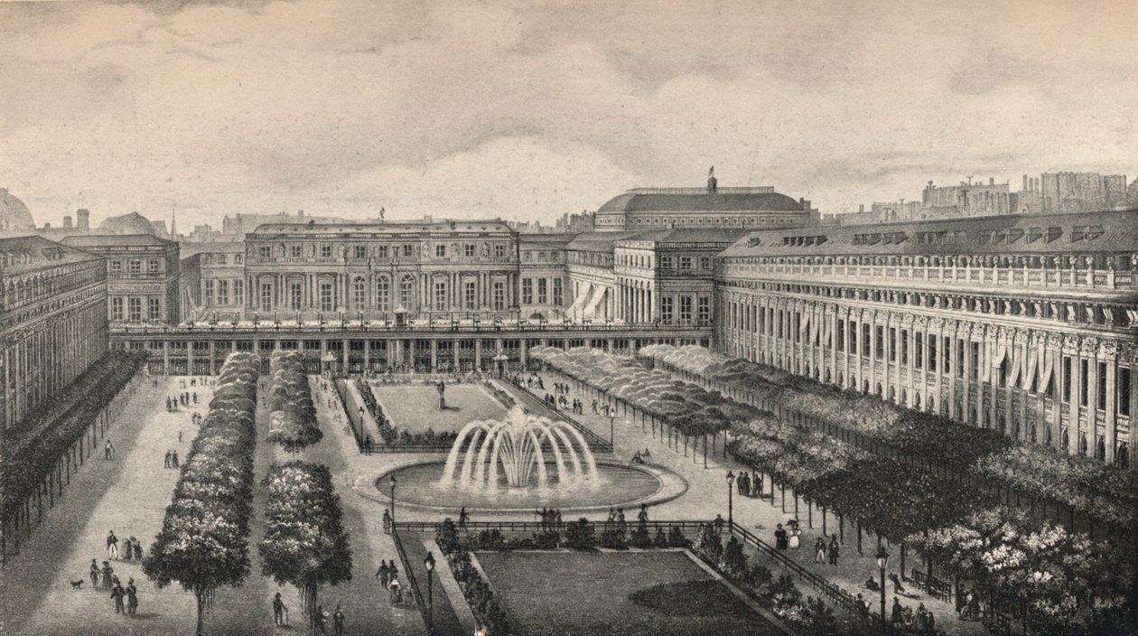 Vue du Palais-Royal en 1834 - Unbekannt