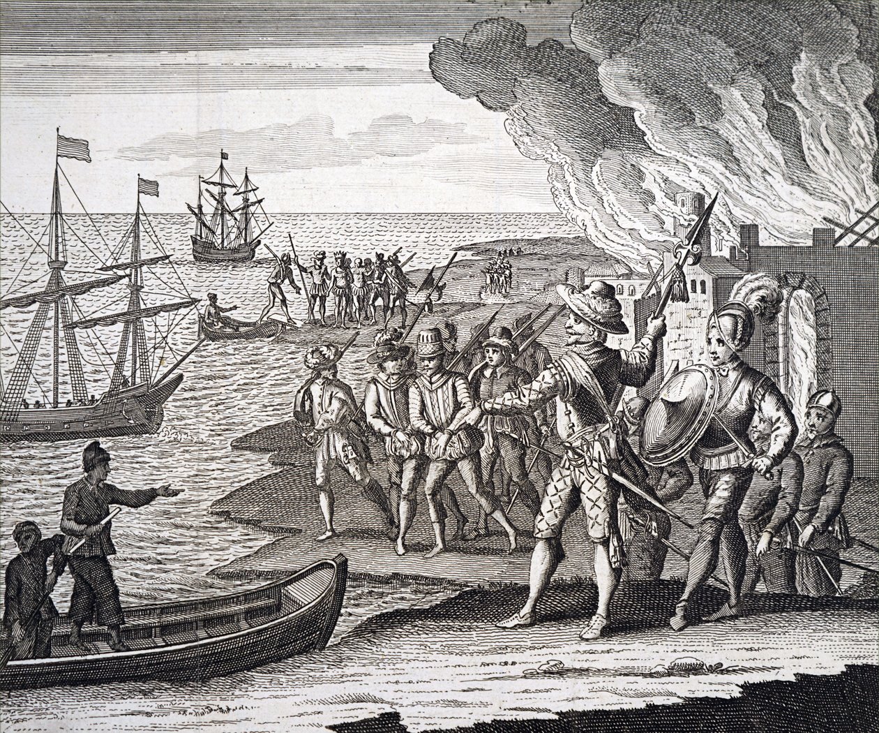Walter Raleigh conquérant le Fort St. Joseph - Unbekannt
