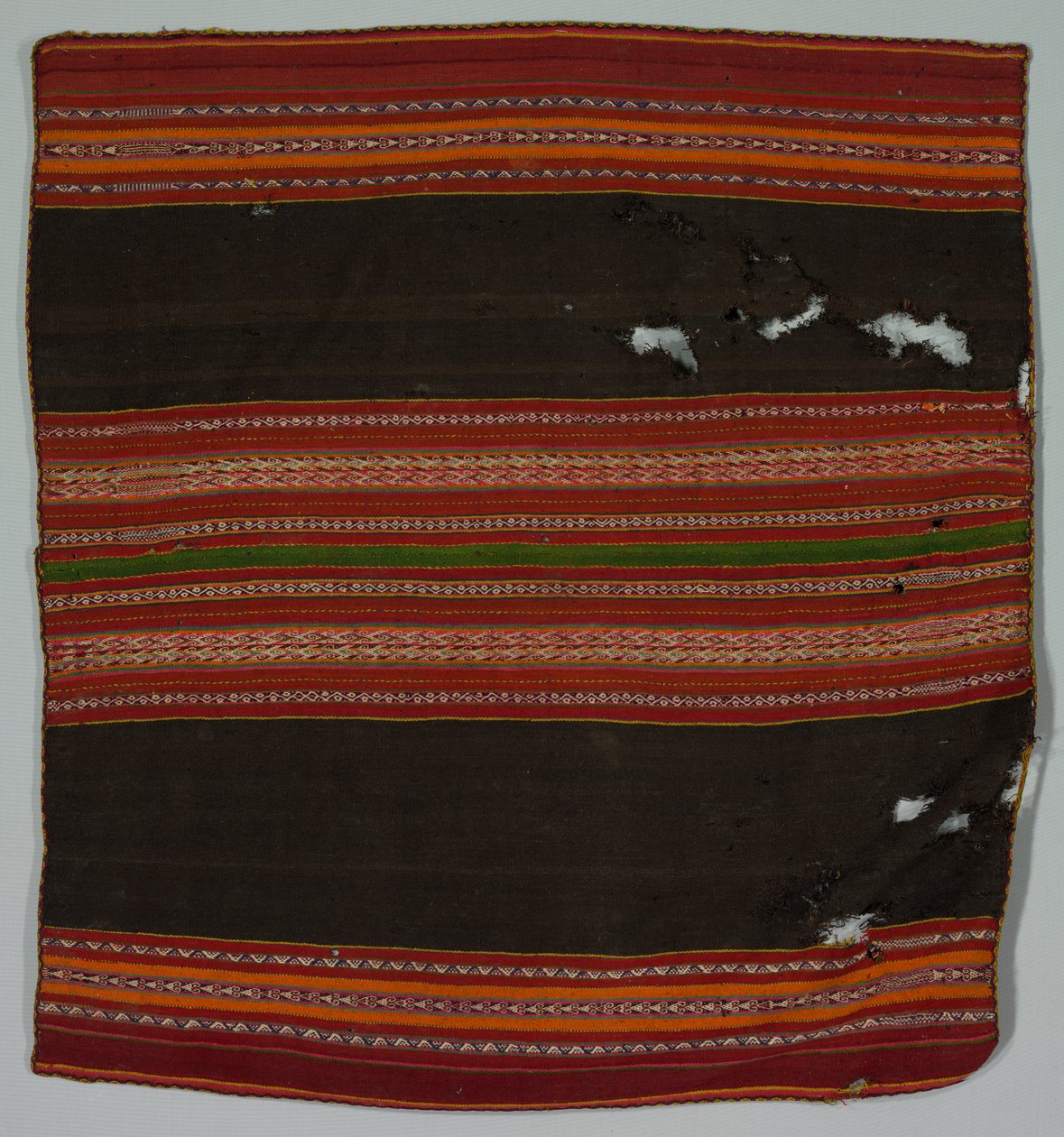 Tissu à motifs de chaîne, fin des années 1800 - Unbekannt
