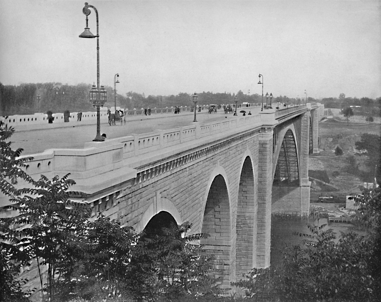 Pont de Washington, Harlem River, New York, vers 1897 - Unbekannt