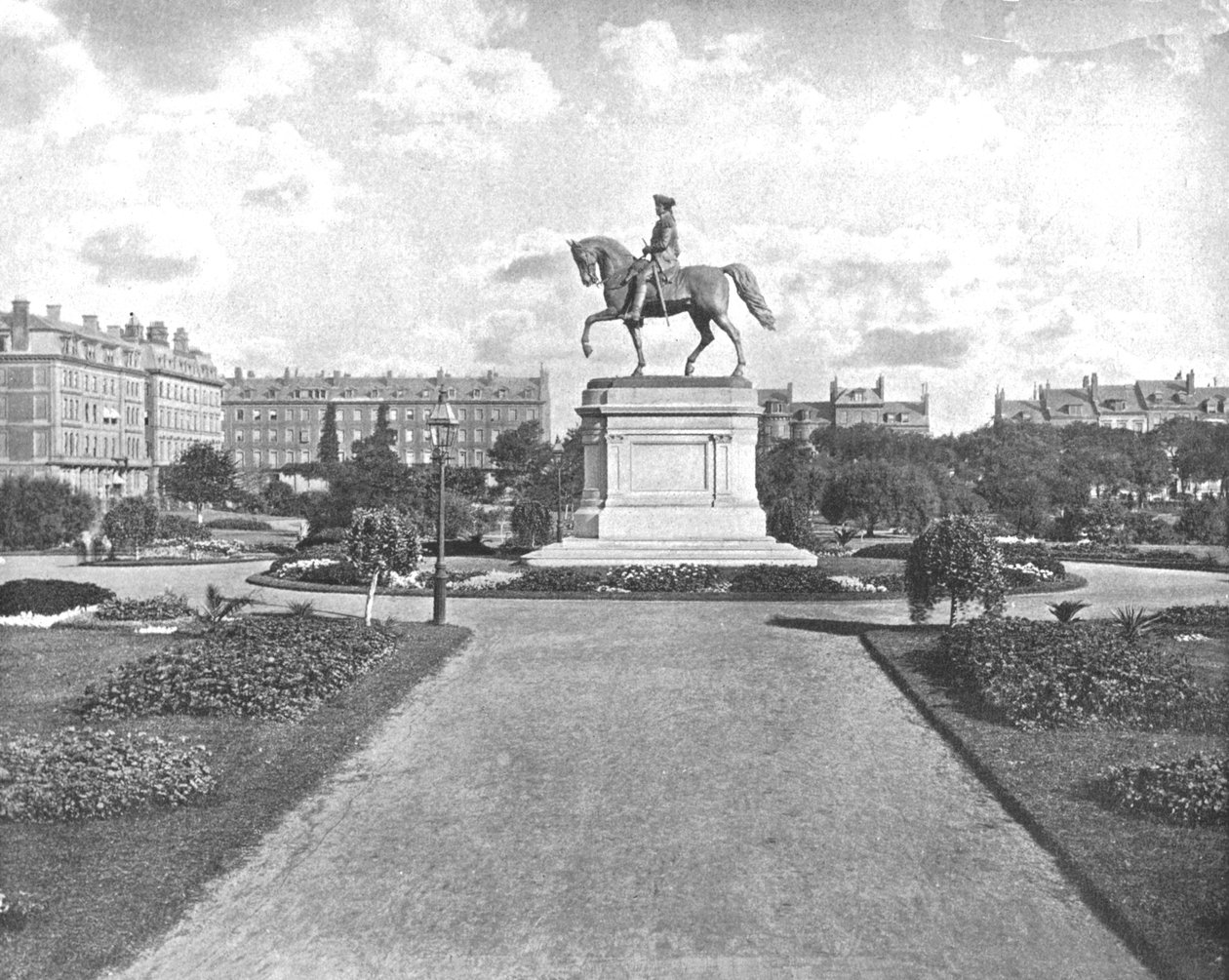 Statue de Washington, Jardin Public, Boston, USA, vers 1900 - Unbekannt