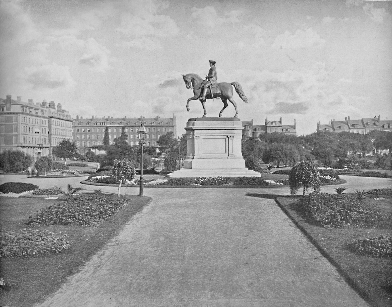 Statue de Washington, Jardin Public, Boston, vers 1897 - Unbekannt