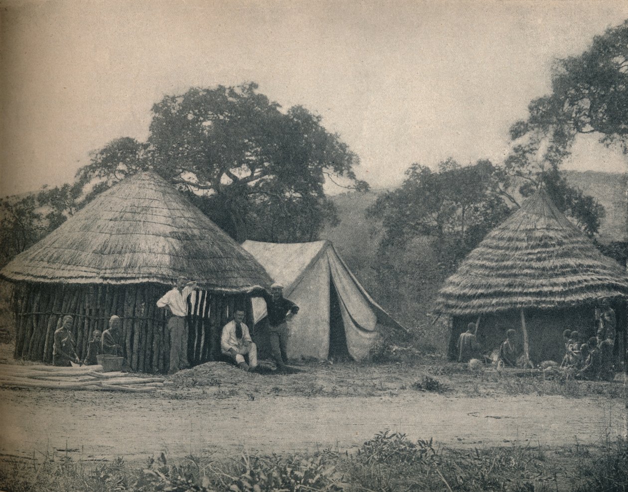 Magasin de bord de route au Swaziland, vers 1900 - Unbekannt