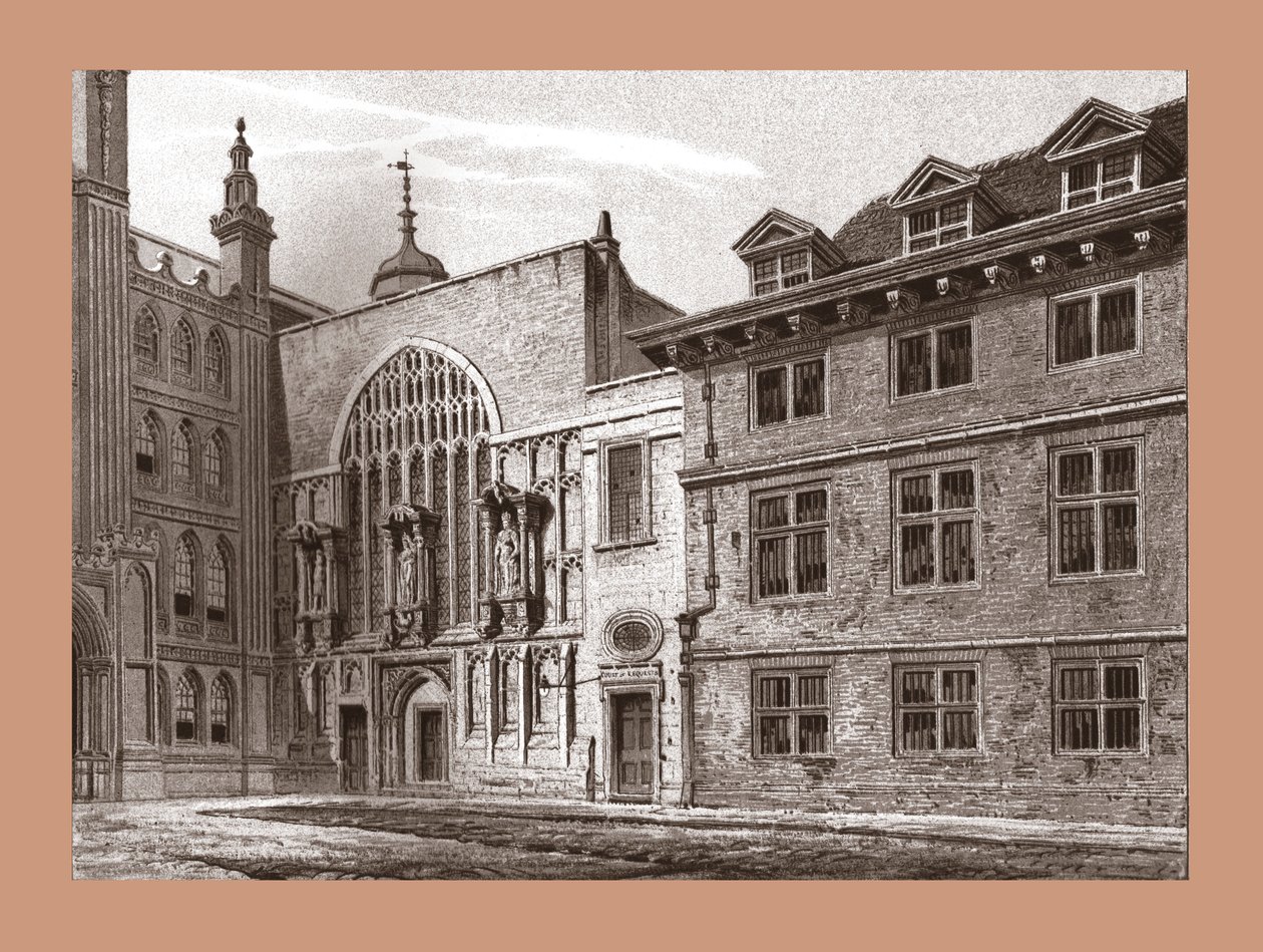 Façade ouest de la chapelle Guildhall, 1886 - Unbekannt