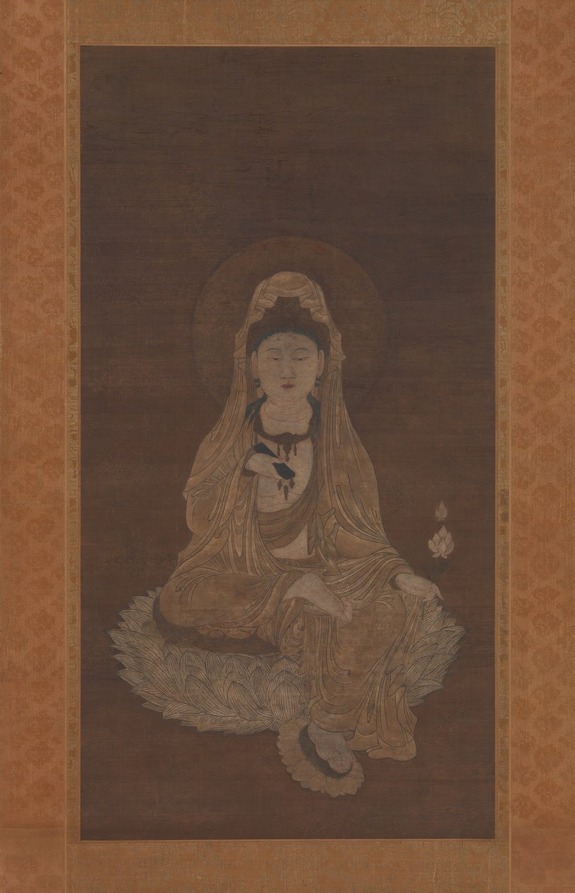 Kannon en robe blanche, 13e siècle - Unbekannt