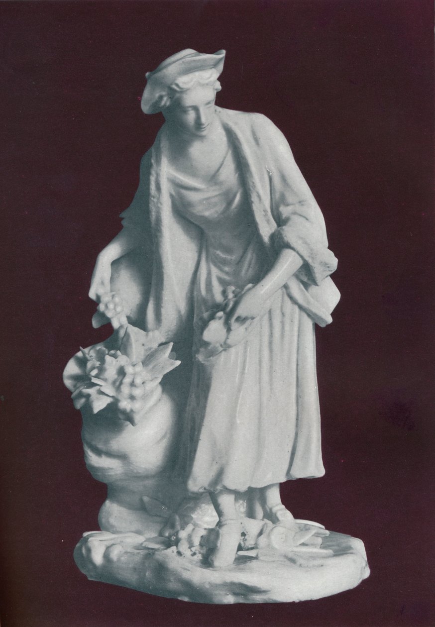 Compagnon jardinier en porcelaine blanche de Chelsea, vers 1770 - Unbekannt