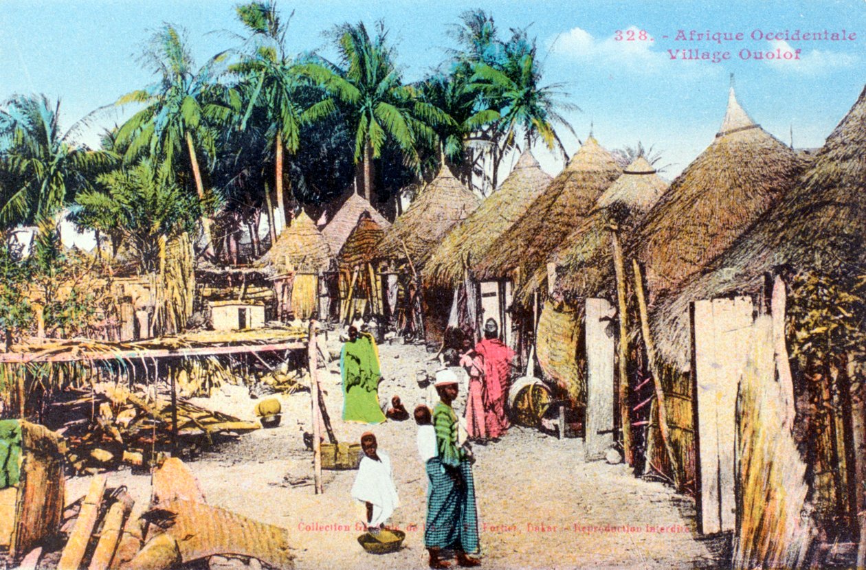 Village Wolof, ou Ouolof, Sénégal, XXe siècle - Unbekannt