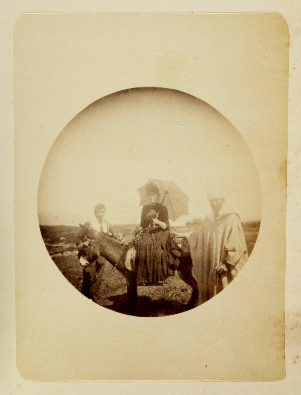 Femme montant un âne - Unbekannt