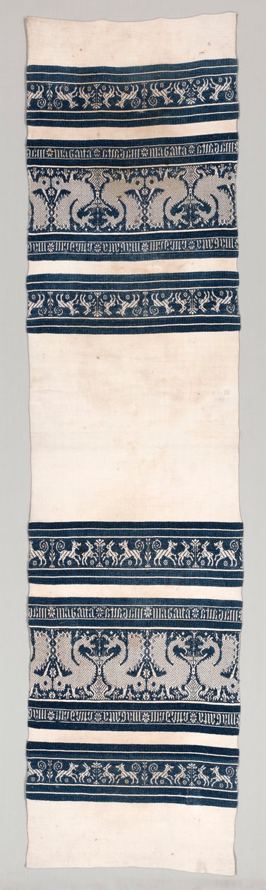 Serviette tissée, 1400s ou plus tard - Unbekannt