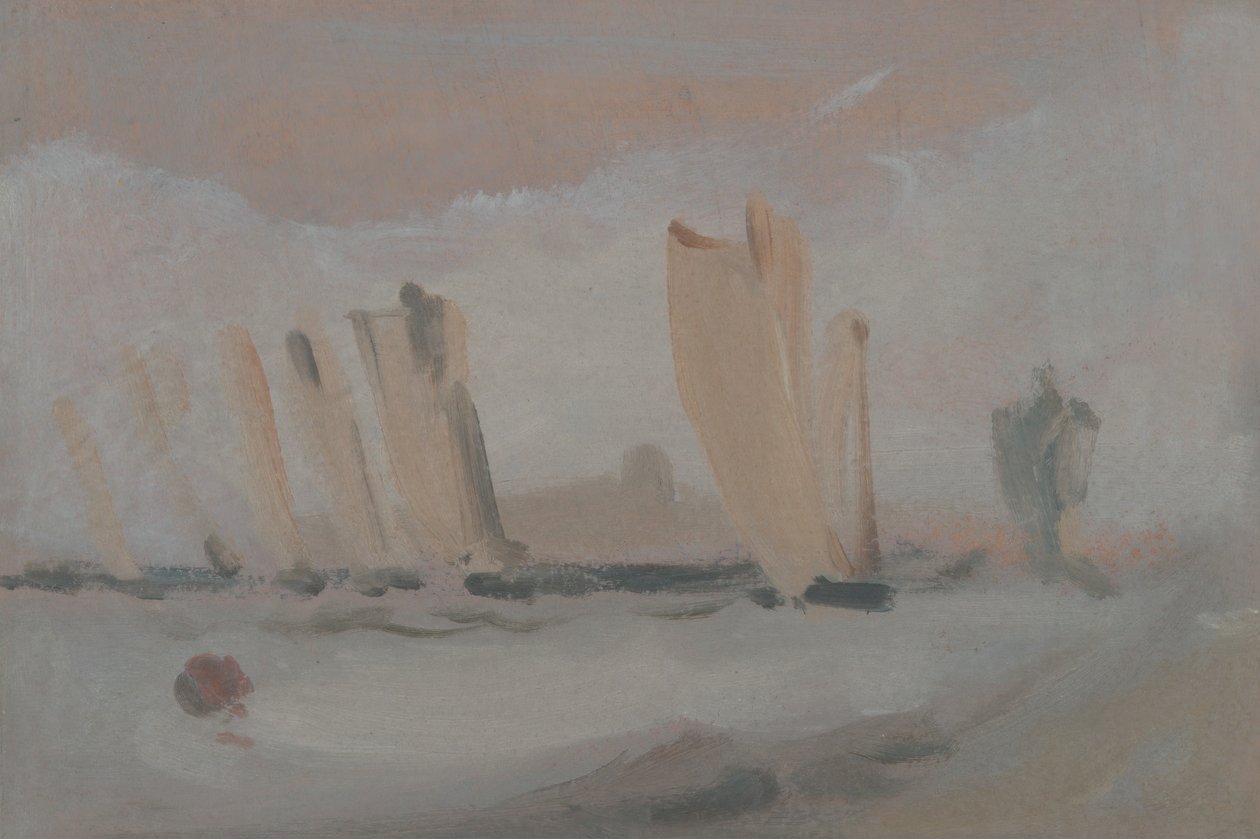 Course de yachts sur le Solent, vers 1827 - Unbekannt