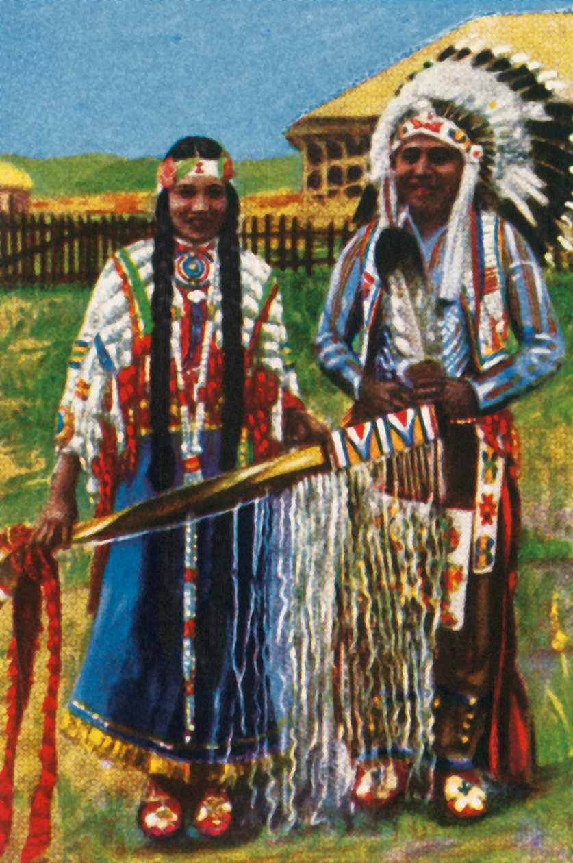 Jeunes Amérindiens, vers 1928 - Unbekannt