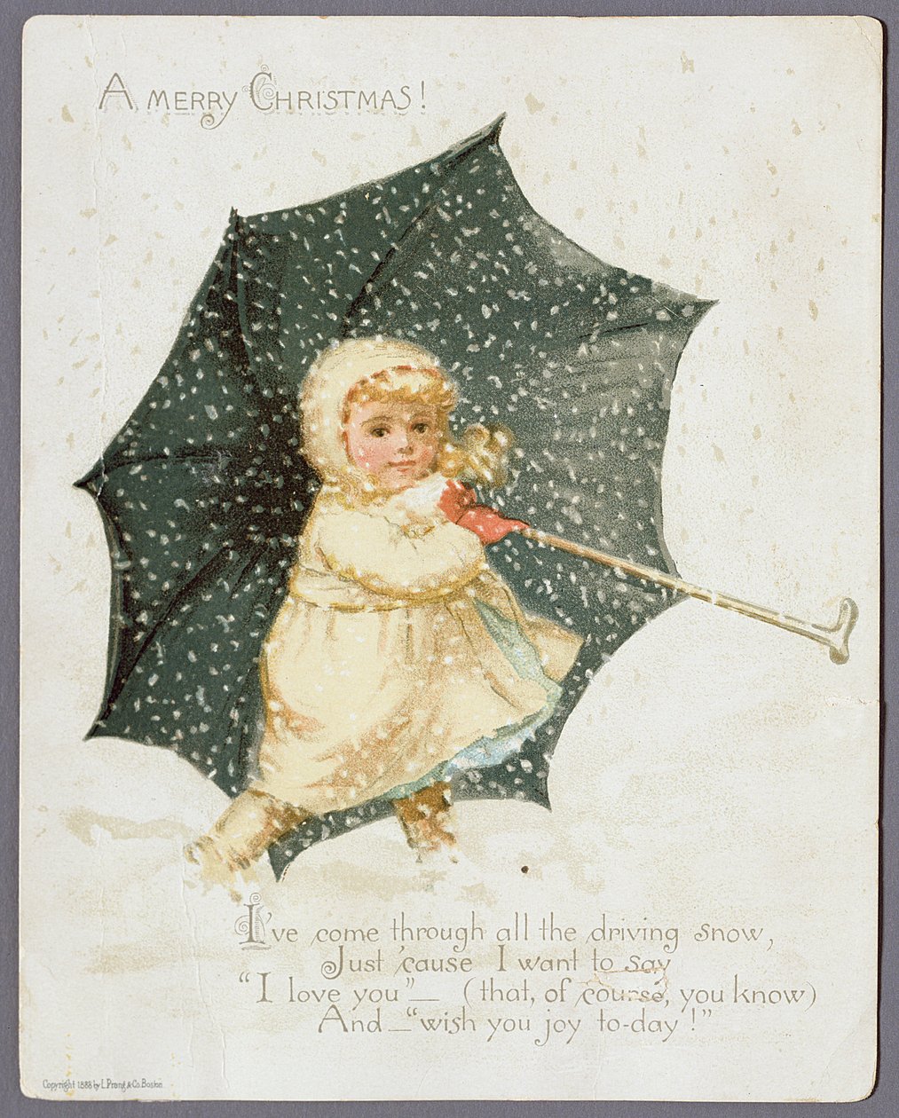 Joyeux Noël, carte de Noël, 1888 - Unbekannt Unbekannt