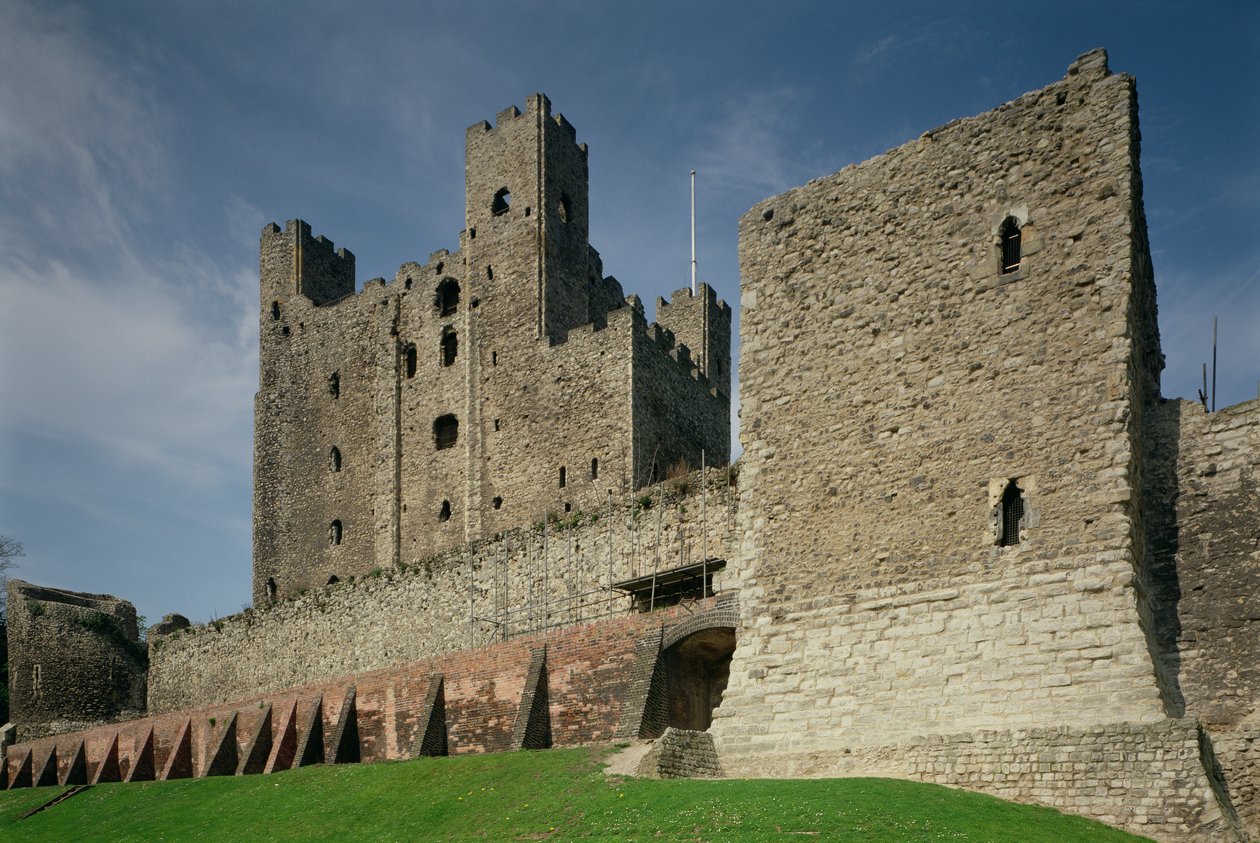 Vue extérieure, Château de Rochester, Kent - Unbekannt Unbekannt
