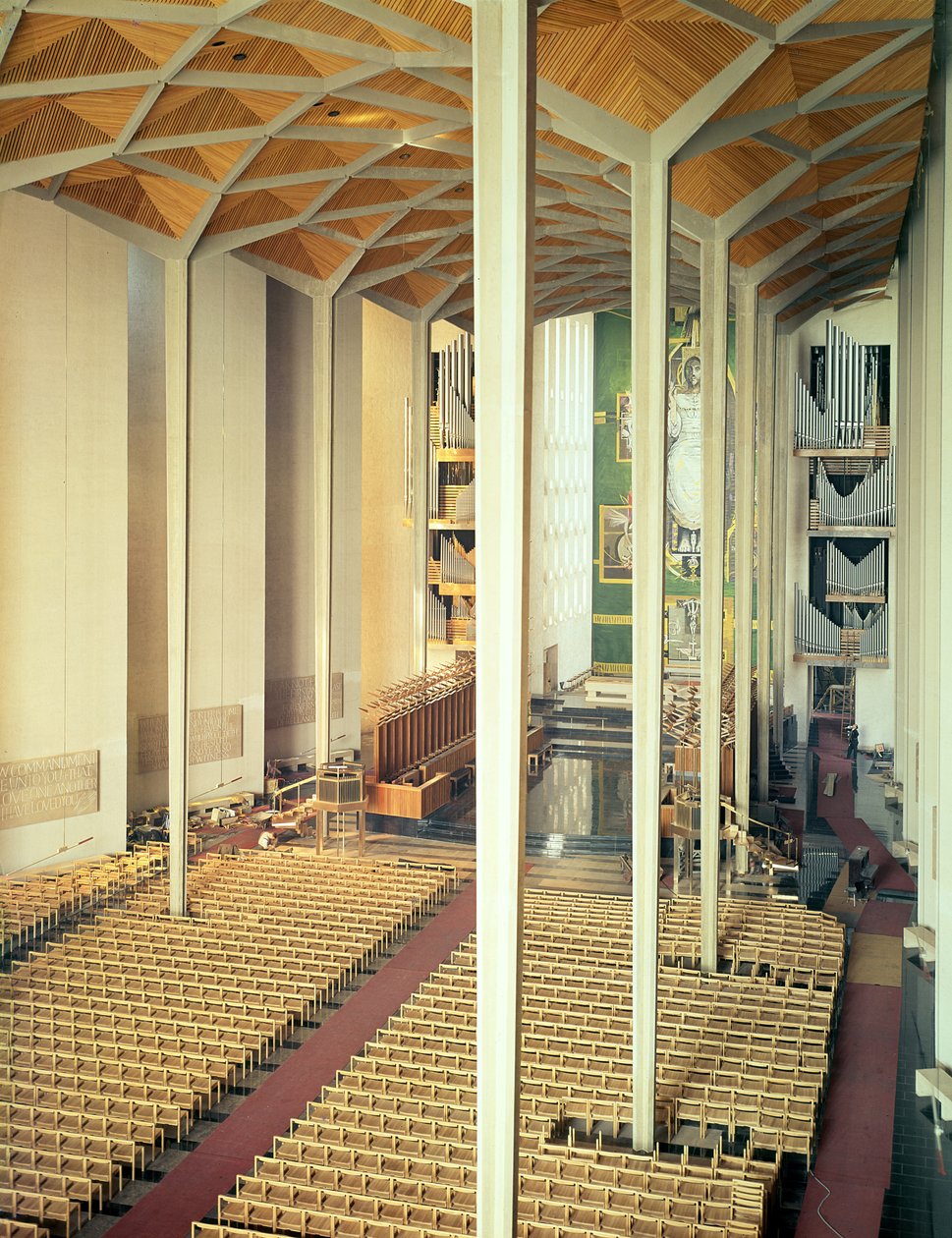 Vue à travers la nef, cathédrale de Coventry - Unbekannt Unbekannt