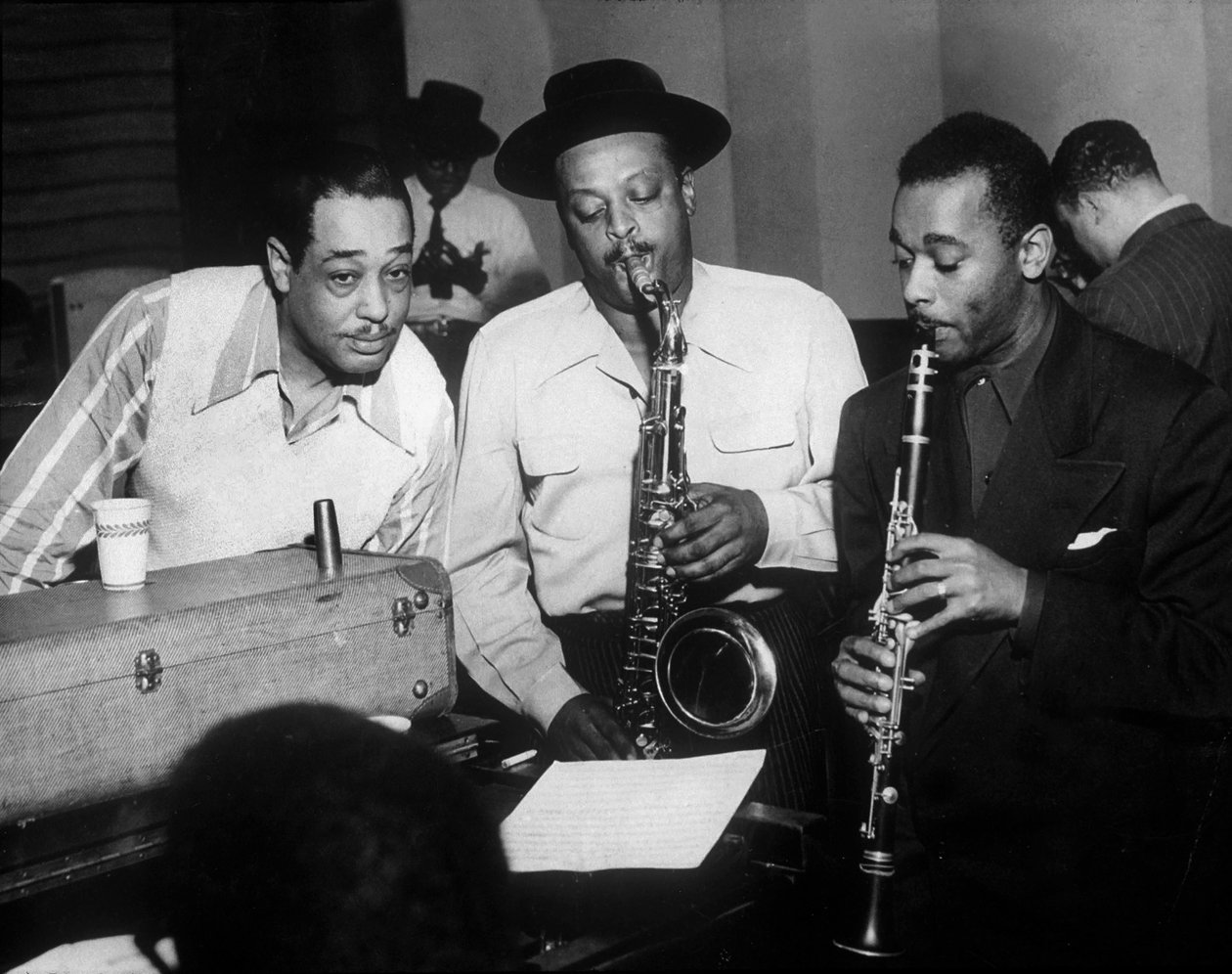 Duke Ellington avec Ben Webster et Jimmy Hamilton au Carnegie Hall, 1948 - Unbekannt Unbekannt