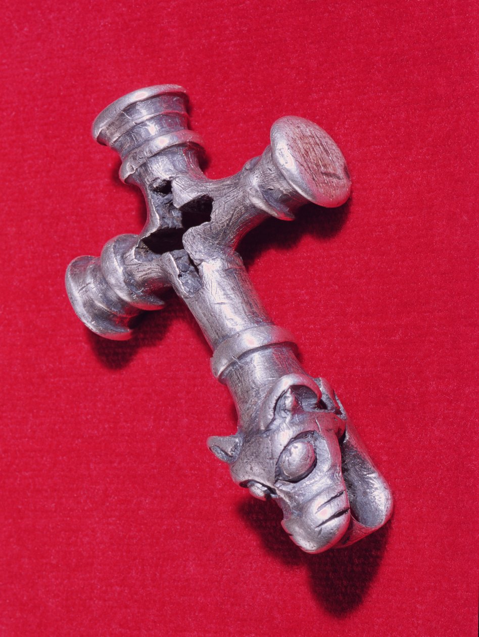 Amulette viking en forme de croix avec un motif de tête de dragon - Unbekannt Unbekannt