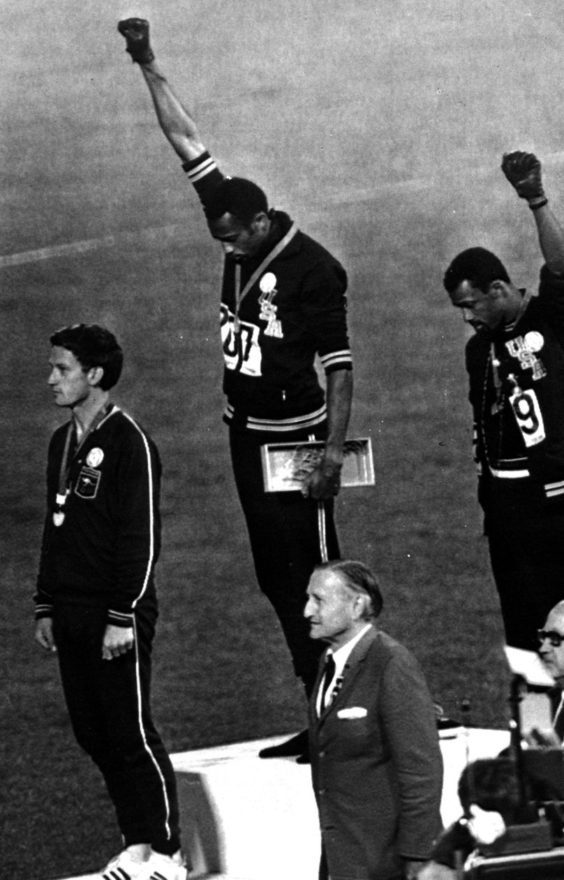 Vainqueurs du 200 mètres hommes sur le podium, Jeux olympiques de 1968, Mexico - Unbekannt Unbekannt
