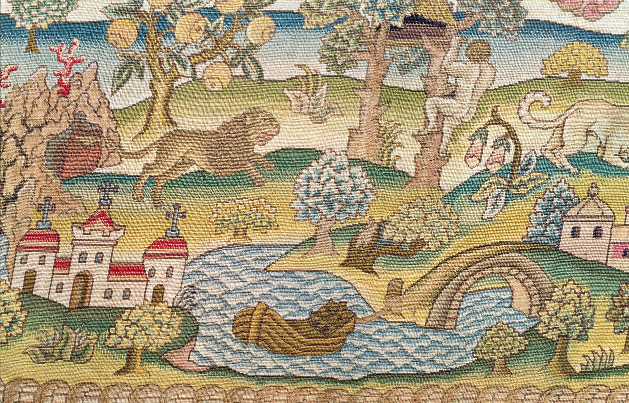 Tapis de table de Bradford, détail d
