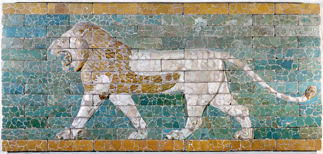 Lion représentant Ishtar, frise de la voie processionnelle menant au grand temple de Babylone, début du VIe siècle av. J.-C. - Unbekannt Unbekannt