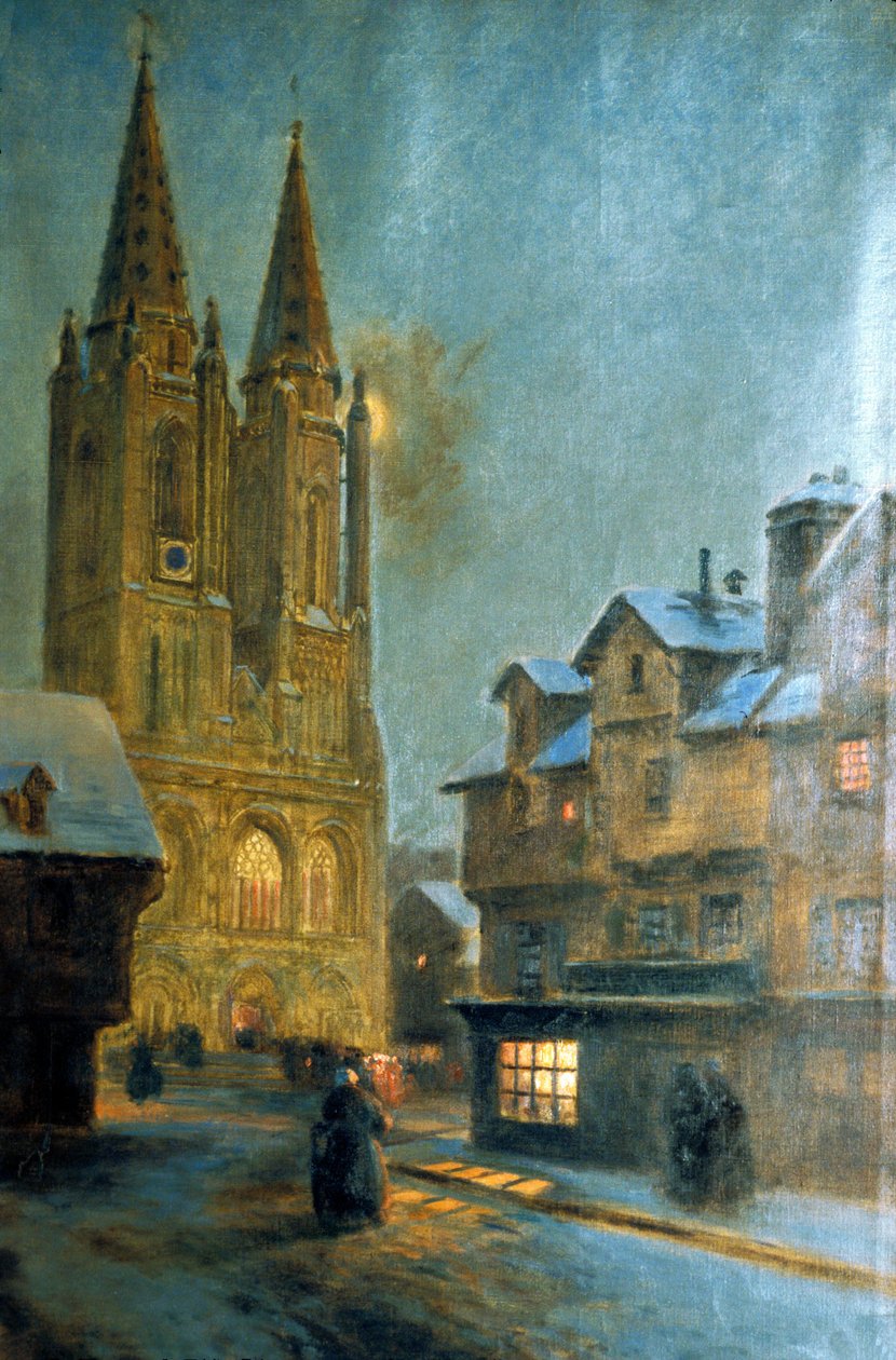 Manche N* 074, Musée de St Lo, "Église ND de St Lo", peinture de Maurice Orange - Unbekannt Unbekannt