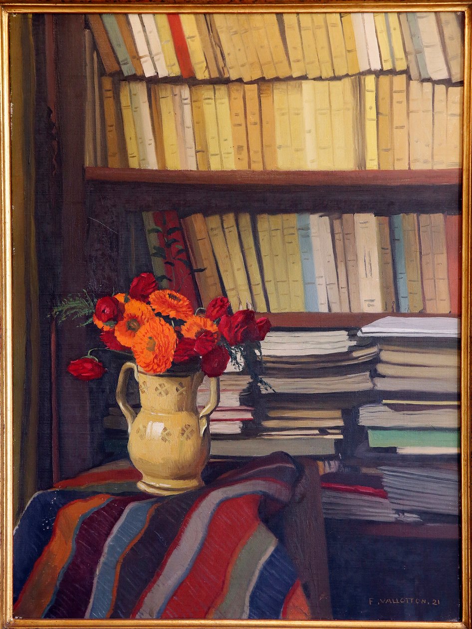 Musée Maurice Denis, Saint Germain en Laye, France, Félix Vallotton, La bibliothèque - Unbekannt Unbekannt