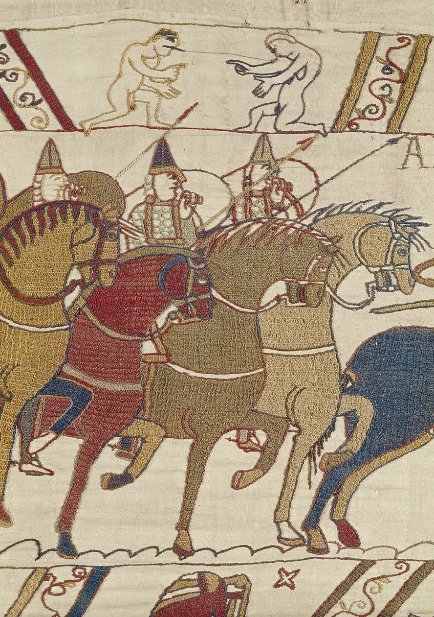 Les Normands partent de Hastings pour attaquer Harold, Tapisserie de Bayeux - Unbekannt Unbekannt