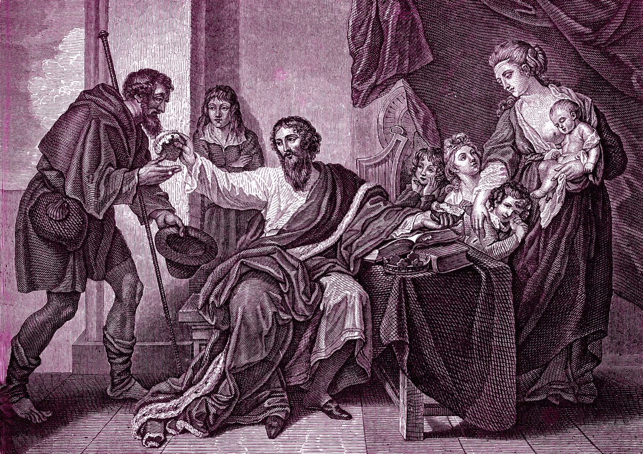 Alfred le Grand et le pèlerin - Unbekannter Künstler