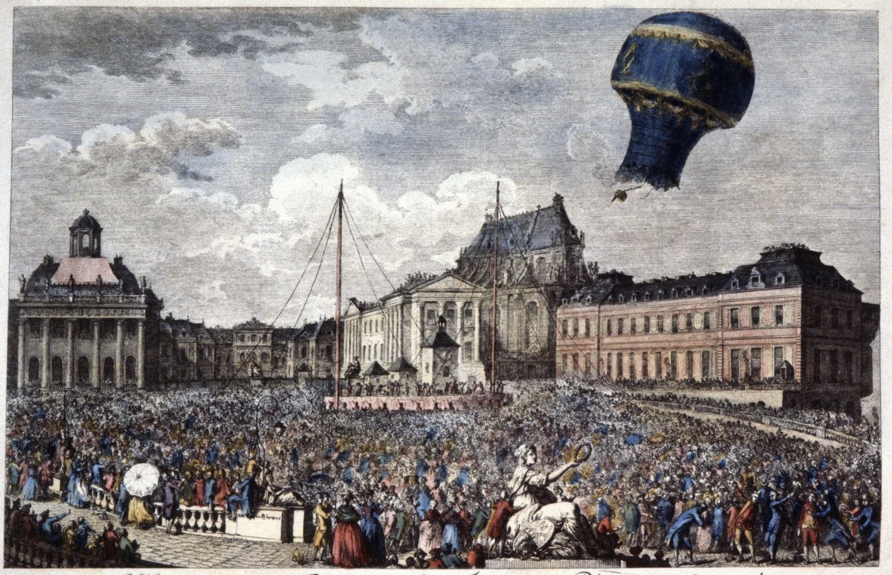 Ascension du ballon à air chaud "Martial" - Unbekannter Künstler