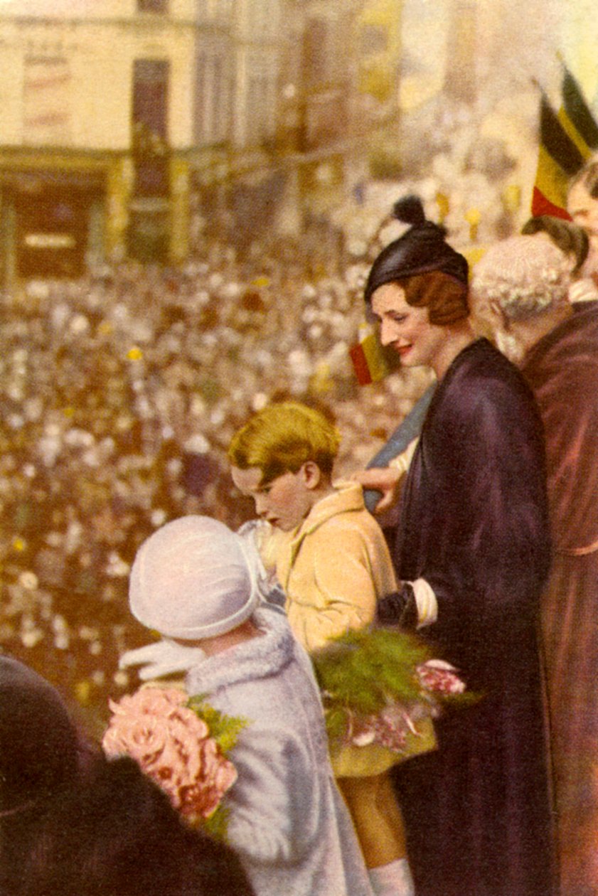 Astrid de Suède avec ses enfants - Unbekannter Künstler