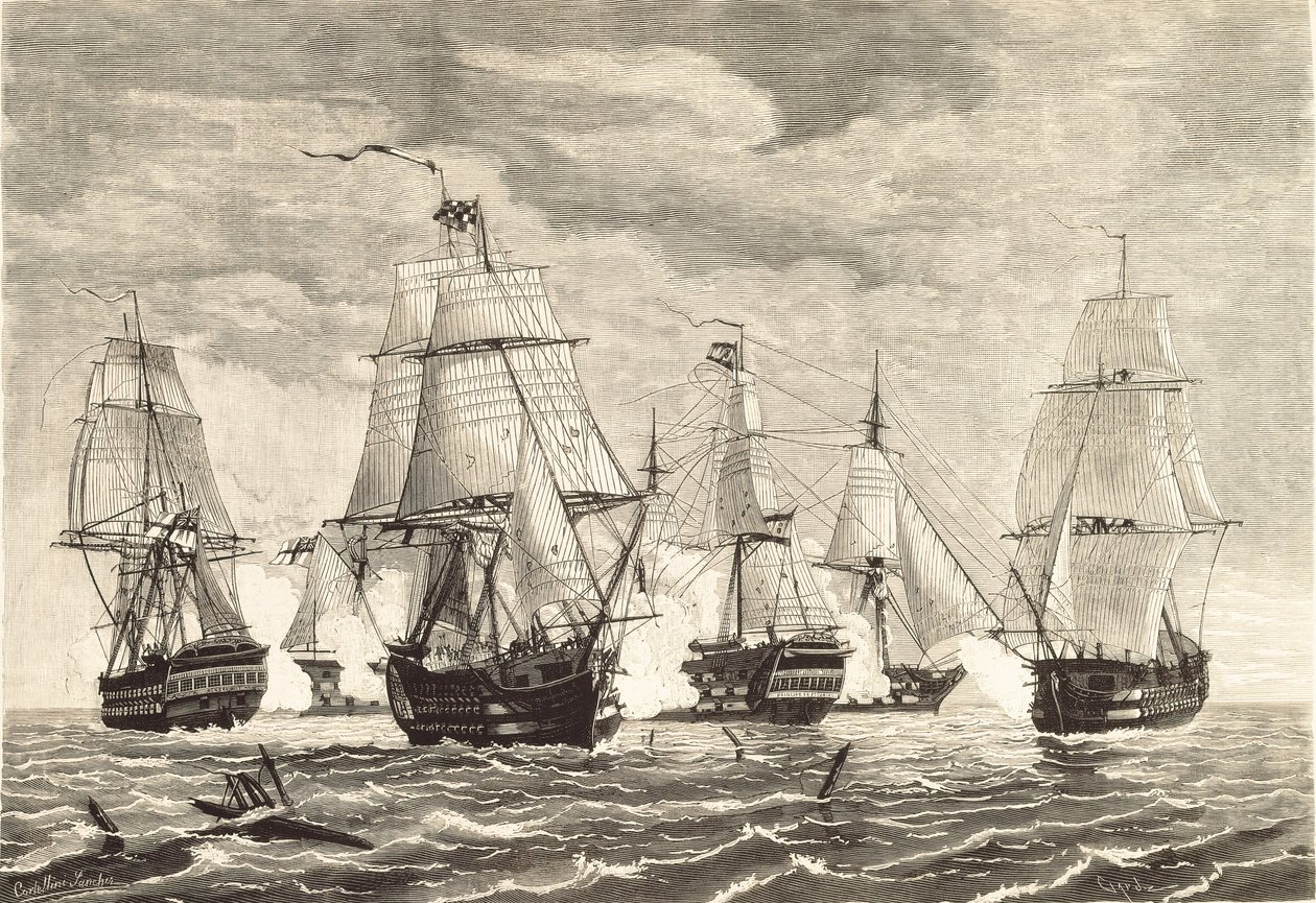 Bataille de Trafalgar (21 octobre) - Unbekannter Künstler