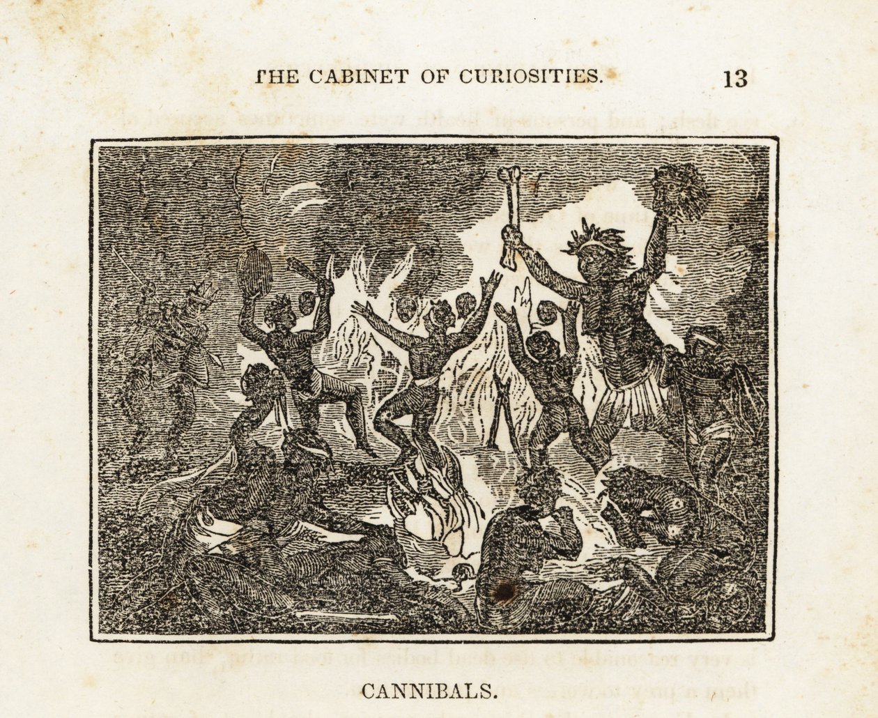 Cannibales dansant autour d