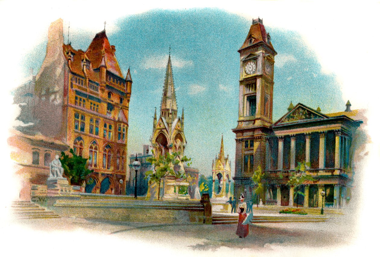 Chamberlain Square, Birmingham - Unbekannter Künstler