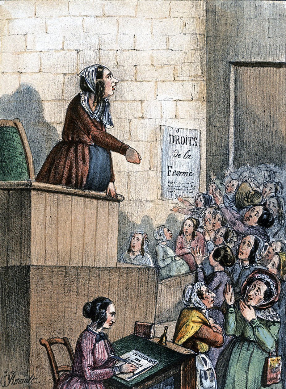 Conférence sur les droits des femmes - Unbekannter Künstler