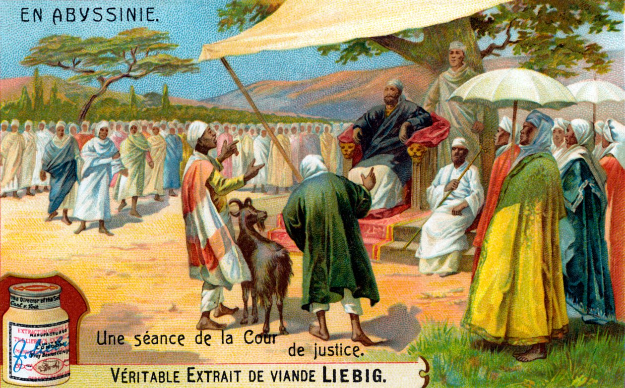 Procès en Éthiopie - illustration - Unbekannter Künstler