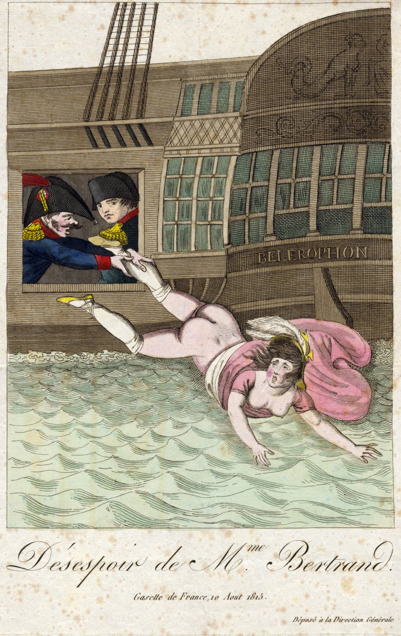 DÉSESPOIR DE MME BERTRAND 1815 (gravure) - Unbekannter Künstler