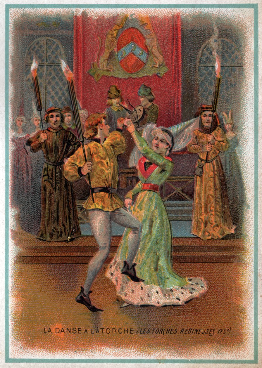 Danser la torche. (litho, vers 1900) - Unbekannter Künstler