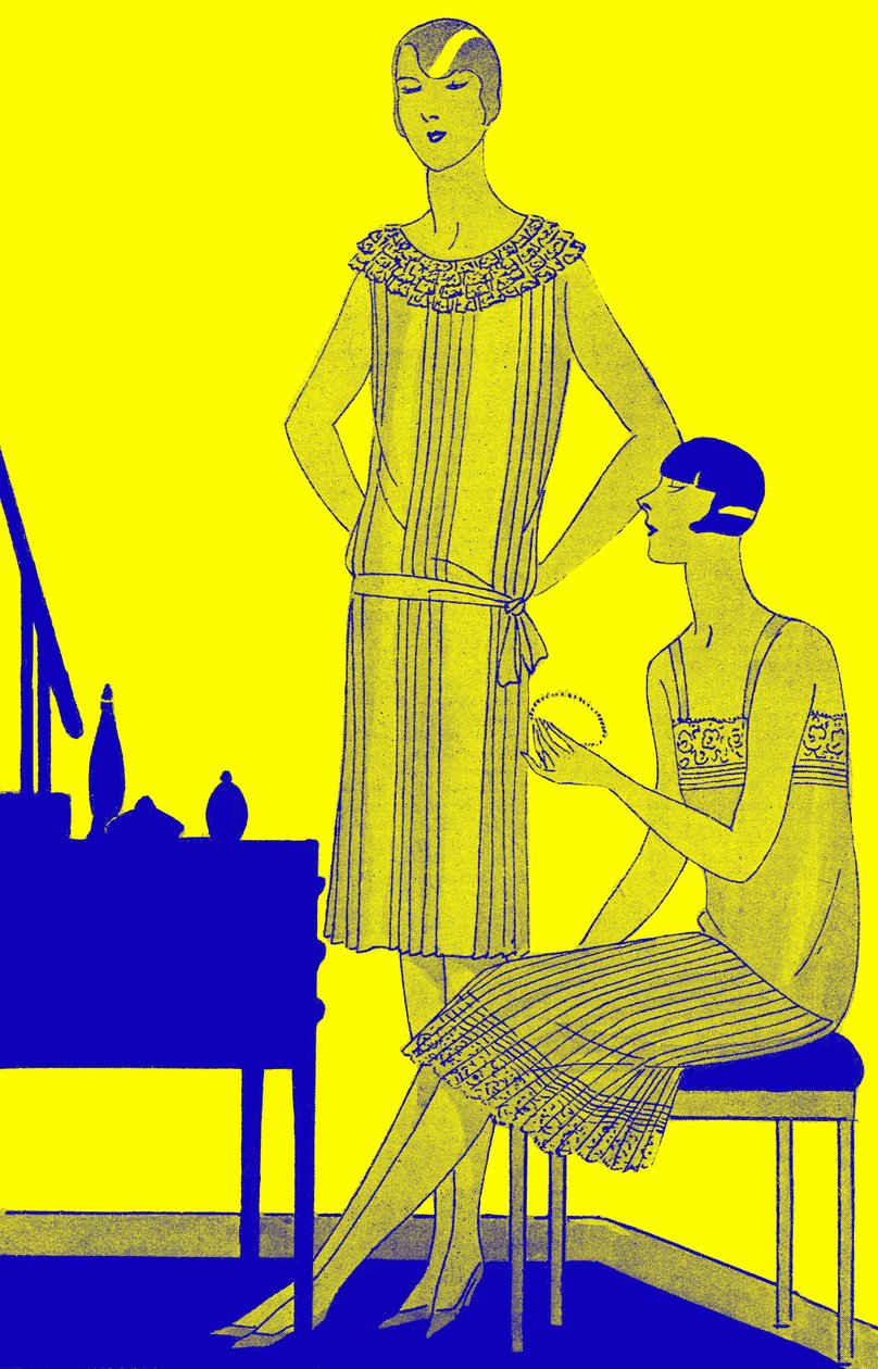 Mode : lingerie au printemps 1928 - Unbekannter Künstler
