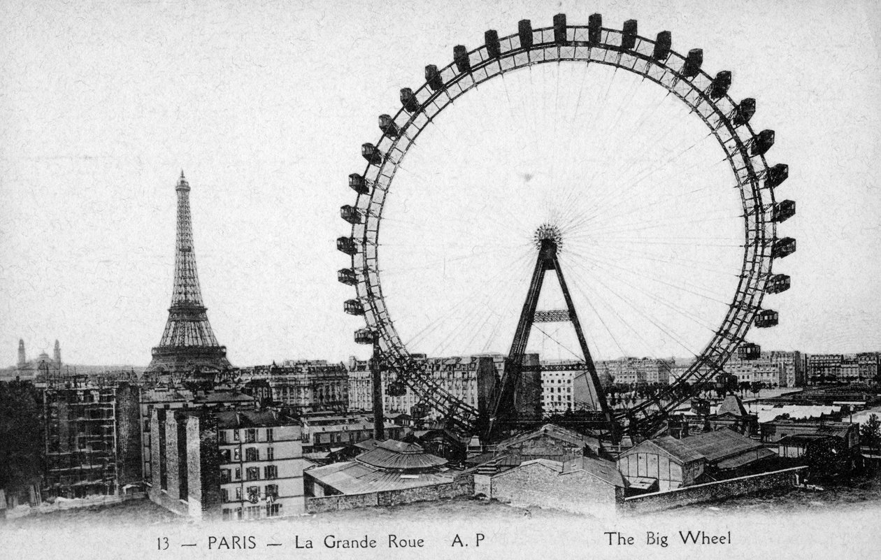 Grande roue, Paris - Exposition Universelle de 1900 - Unbekannter Künstler