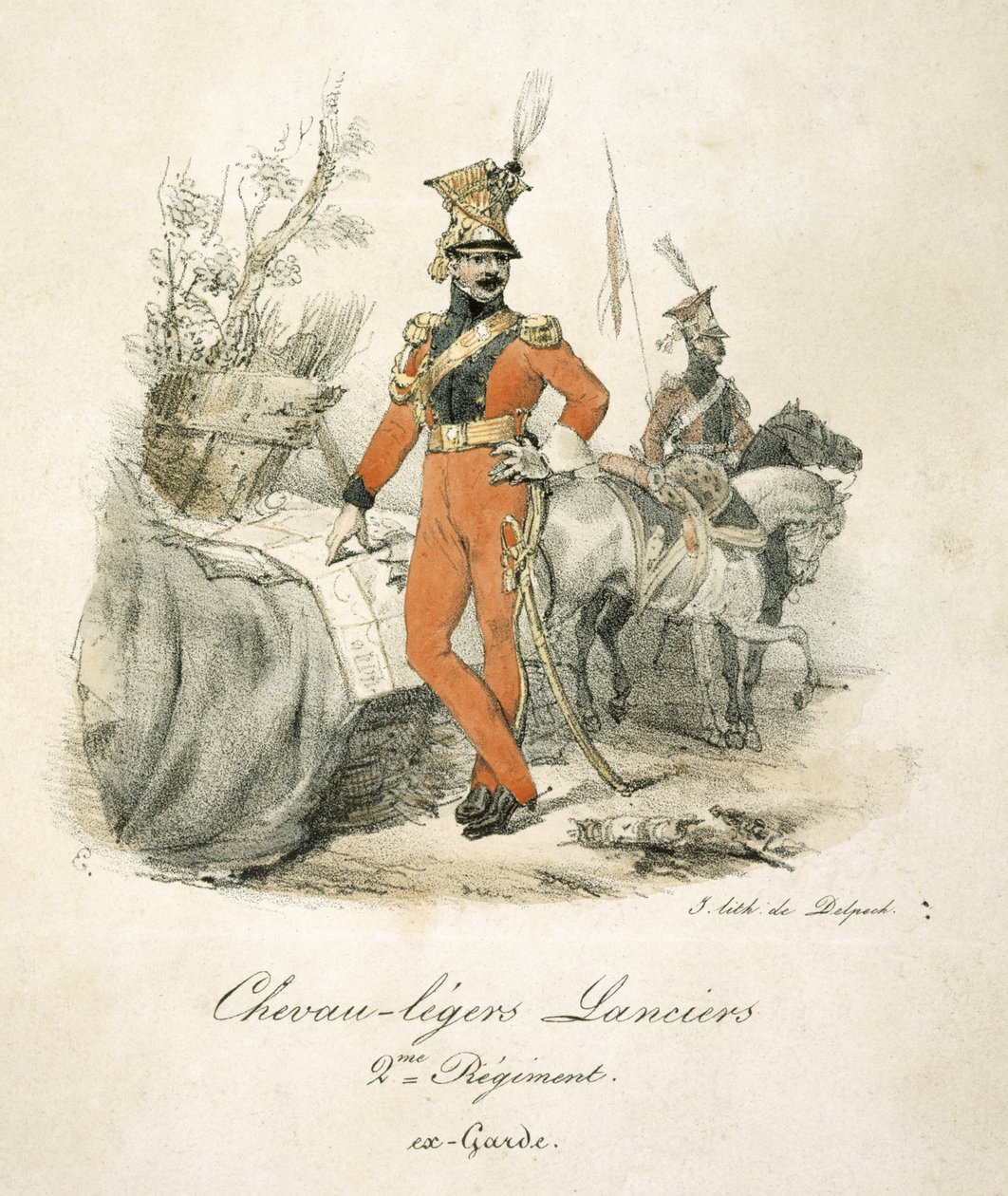 Lanciers français - Unbekannter Künstler
