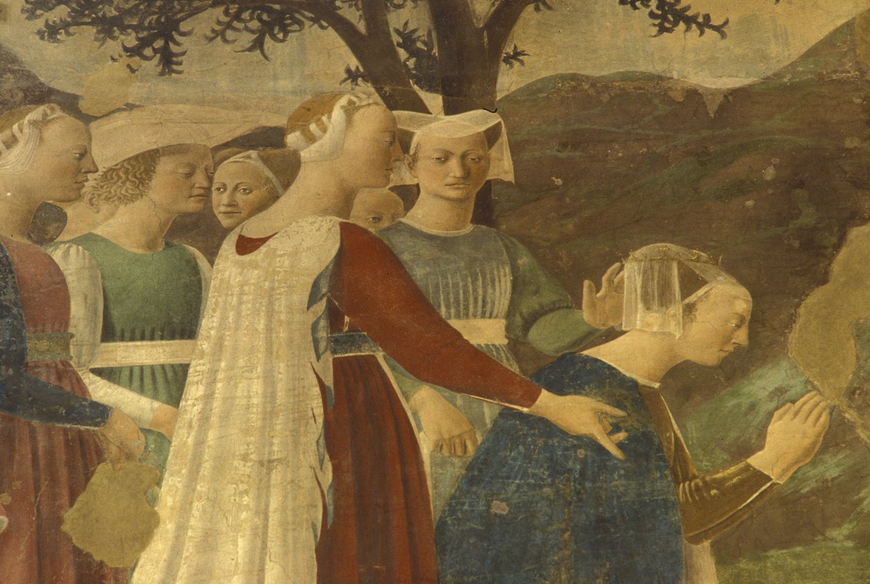 Fresque, basilique San Francesco, Arezzo, Toscane, Italie - Unbekannter Künstler