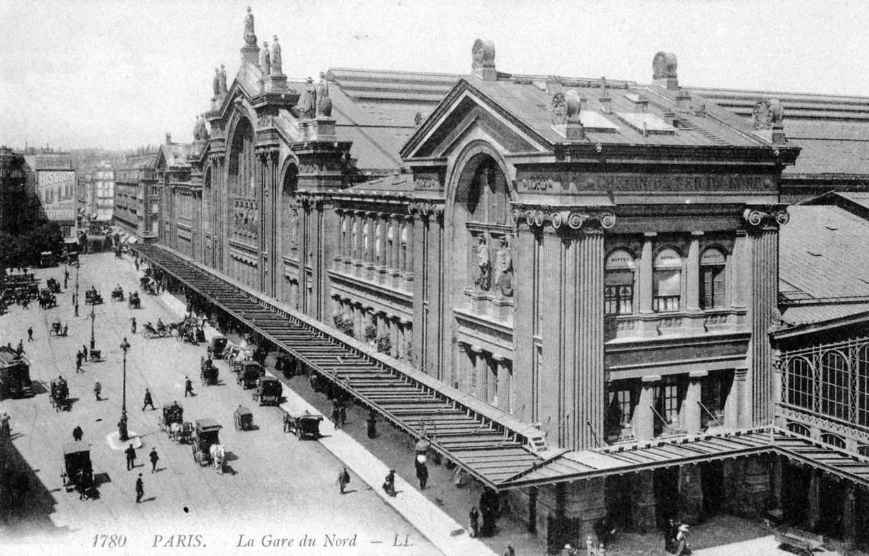 Gare du Nord, Paris, vers 1900 - Unbekannter Künstler