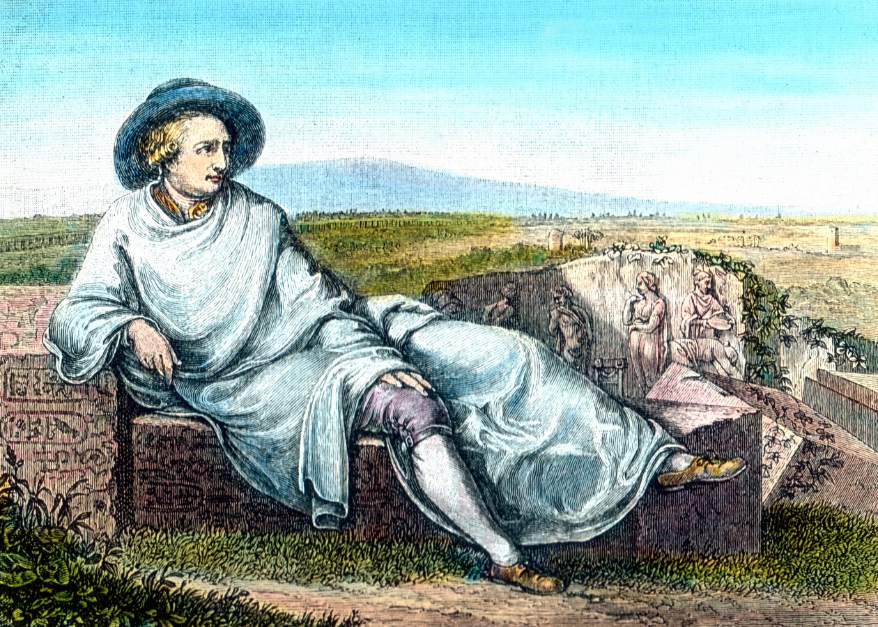 Goethe en Campagne - Unbekannter Künstler