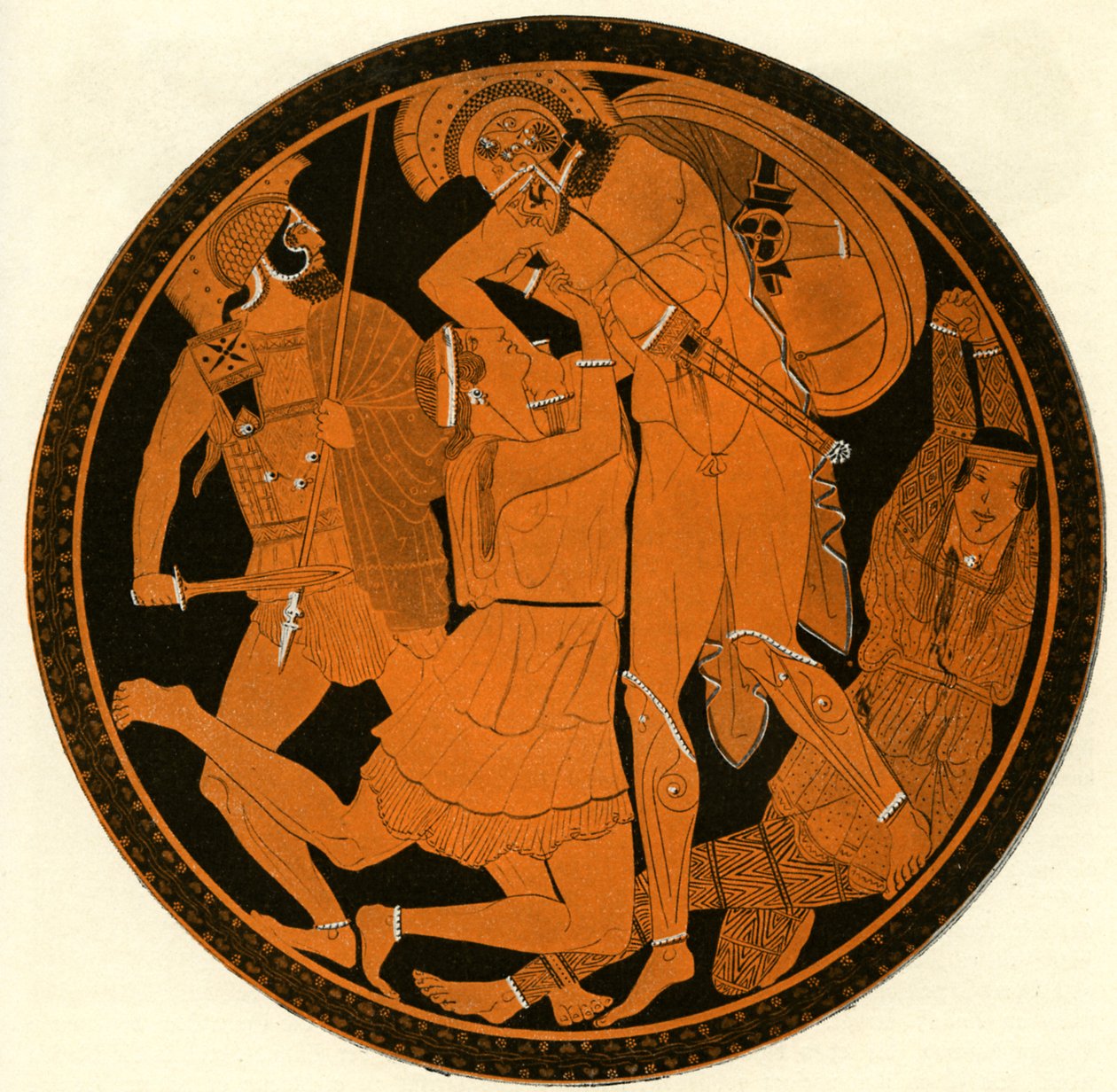 Vase grec à figures rouges - Unbekannter Künstler