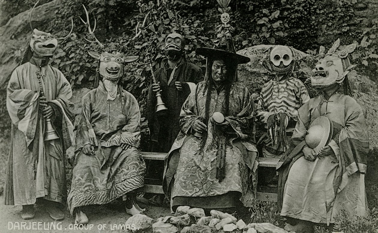 Groupe de Lamas, Darjeeling - Unbekannter Künstler