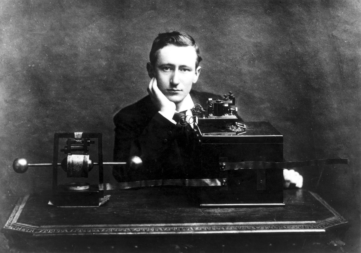 Guglielmo Marconi, pionnier italien de la radio, vers 1900 - Unbekannt