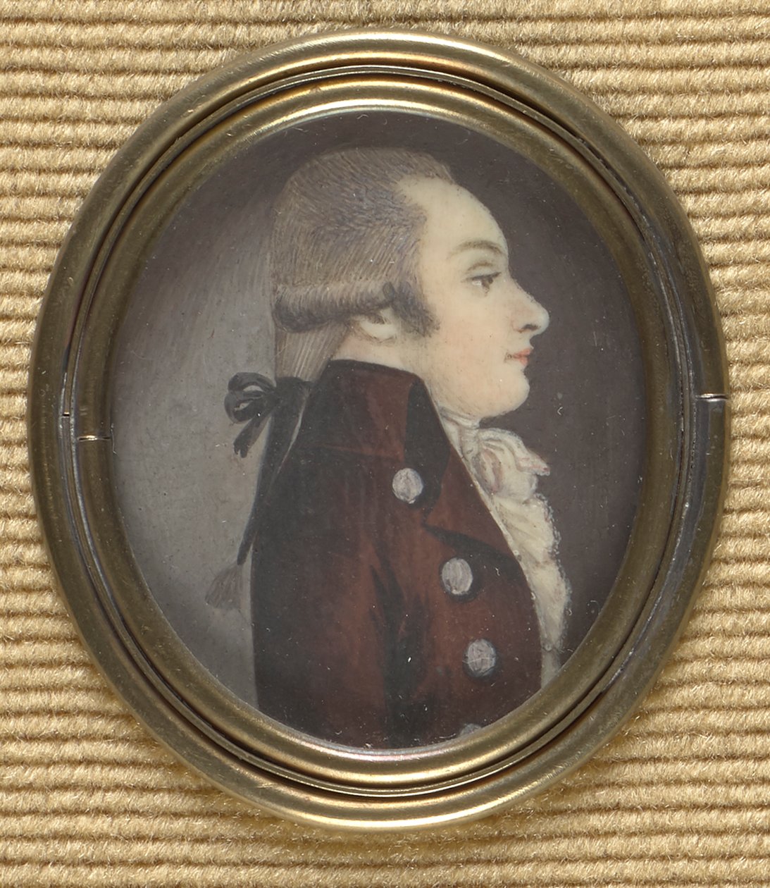 Homme de profil (Wolfgang Amadeus Mozart ?) - Unbekannter Künstler