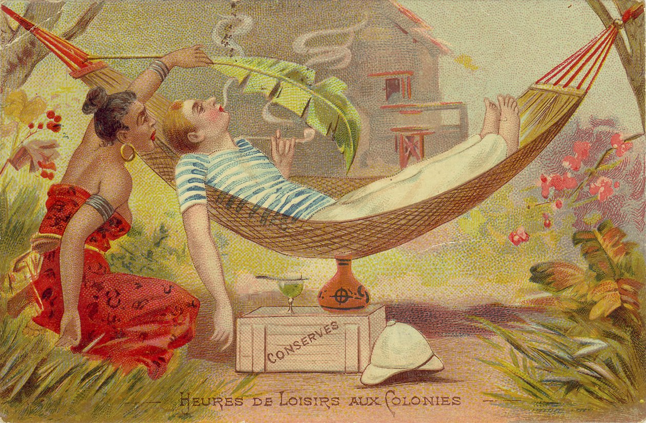 Heures de loisirs aux colonies, vers 1900 - Unbekannter Künstler