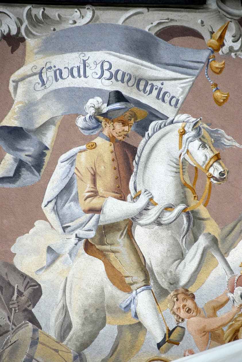 Cavalier, Fresque, Bavière, Allemagne - Unbekannter Künstler