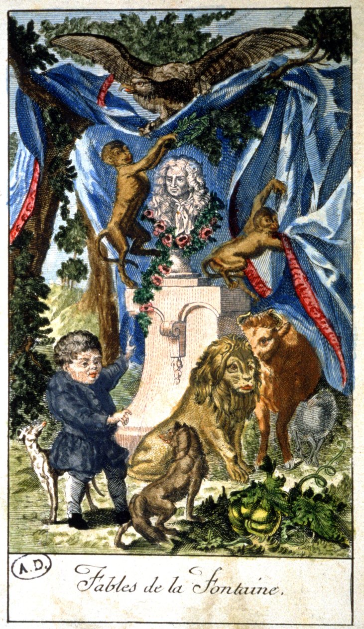 Les fables de Jean de La Fontaine - Unbekannter Künstler