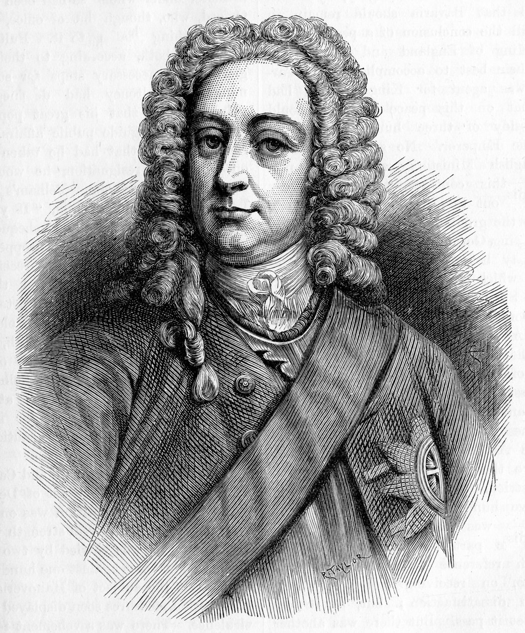 Roi George II - Portrait - Unbekannter Künstler